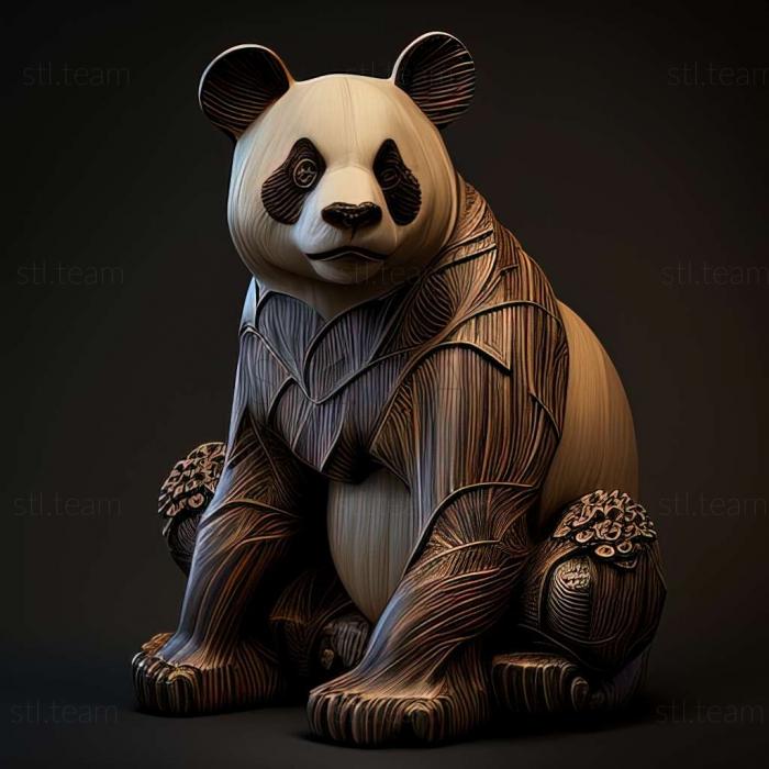 3D model Lin Lin big panda famous animal (STL)